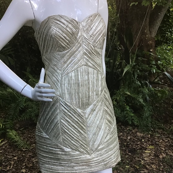 Vintage John Paul Ataker  metal like Dress - Picture 6 of 8